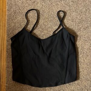 Lululemon Ribbed Top, Cross Back, size 6